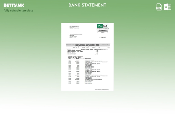 модерен стил Порторико Шаблон за збор за прв извод од банка